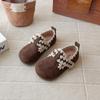 2026 Spring/Autumn Girls' Birkenstock Princess Leather Moccasins - Soft Sole Baby Shoes