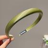 Women Headband Candy Color Sponge Filling Elastic Fit Hair Hoop Daily Commuting School Hair Accessory