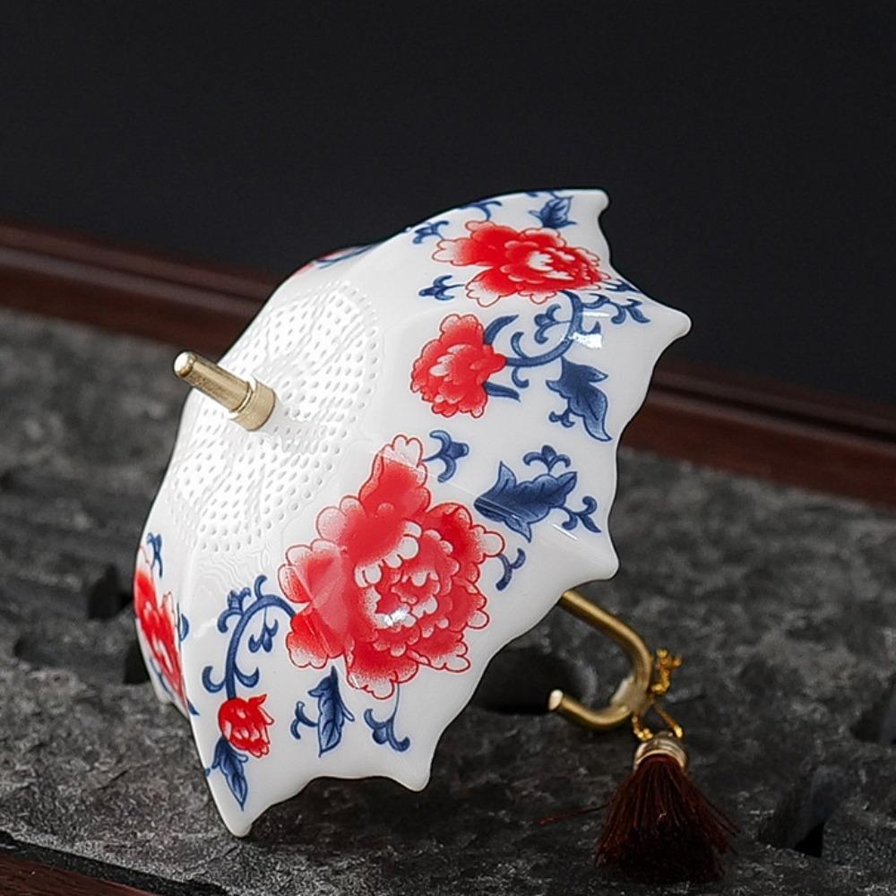 Ceramic Umbrella Tea Strainer Traditional Tea Filter Exquisite Tea Infuser Gift