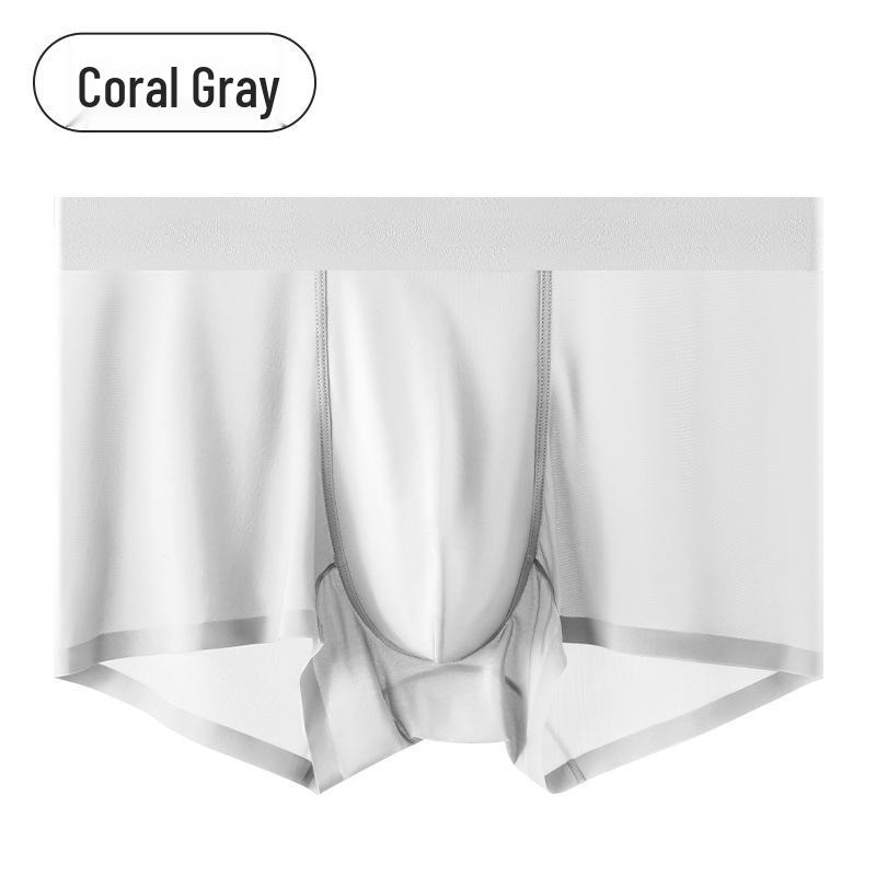 

Мужское нижнее белье из ледяного шелка со средней посадкой и антибактериальным эффектом – Удобная летняя одежда из тутового шелка XXXXL