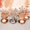 New Christmas Decoration Iron Art Christmas Table Candlestick Red Fruit Pine Cone Candlestick Desktop Decor