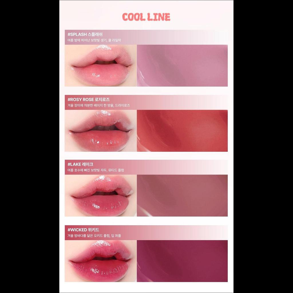 [INGA] Water Glow Lip Tint (4.5g) - 13 Colors | Long-Lasting Hydrating Glossy Tint, Non-Sticky Glass Skin Finish, K-Beauty
