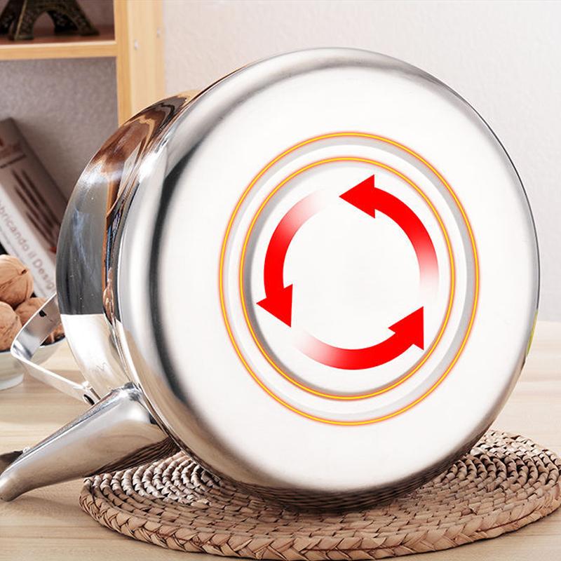 2/1.5/1L Stainless Steel Kettle Water Boiling Household Large Capacity Boil Water Kettle Teakettle Thickened Gas Stove Induction