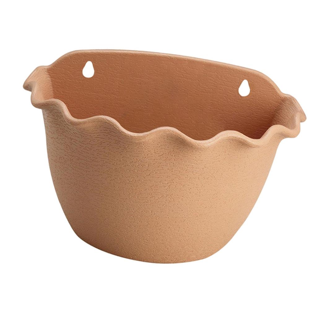 Hanging Flower Pot Wall Decor Self Watering Plants Holder Balcony Planter Bucket for Railing Garden Backyard Yard Indoor Outdoor