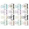 Hollow Dovetail Clip MultiColor Long Tail Binder Clips Paperclip Office Decorative Tool