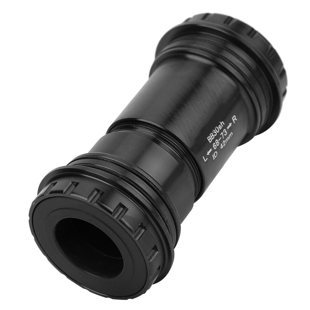 BB30 Alloy Bike Integrated Thrd Screw In Locking Bring Bottom Bracket Crankset Accessory(Black )