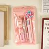 Cute Candy Stationery Set (6 Pieces) - High-Quality and Auspicious - Essential Back-to-School Stationery Gift for Students