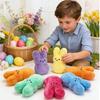 6pcs Cute Rabbit Plush Dolls for Spring Easter Home Table Decoration Basket Fillers Kids Boy Girl Birthday Party Gifts Favors
