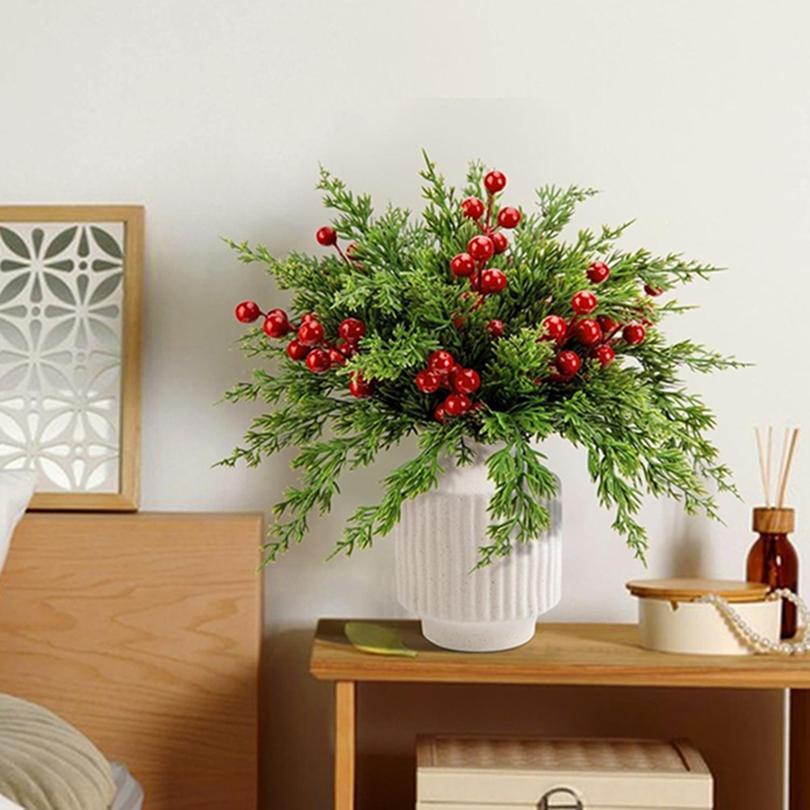 Artificial Plants Home Room Flowers Wedding Bridal Table Centrepiece Clearance Vase Ornament Decor Christmas Decorative Products