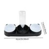 Double Bowl Pet Food Water Dish Feeder For Dog Cats Daily Feeding with Automatic Water Dispenser For Pet Dry Wet Food
