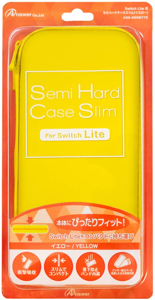 

case for Switch Lite slim yellow Semi-hard
