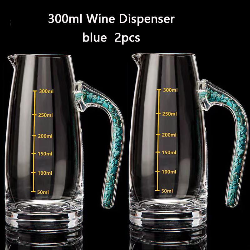 Set di bicchieri da liquore in cristallo con taglio a diamante con distributore di vino, bicchierino da shot di vodka, bicchieri da vino, whisky, liquori, sakè, brandy, tazza da tè