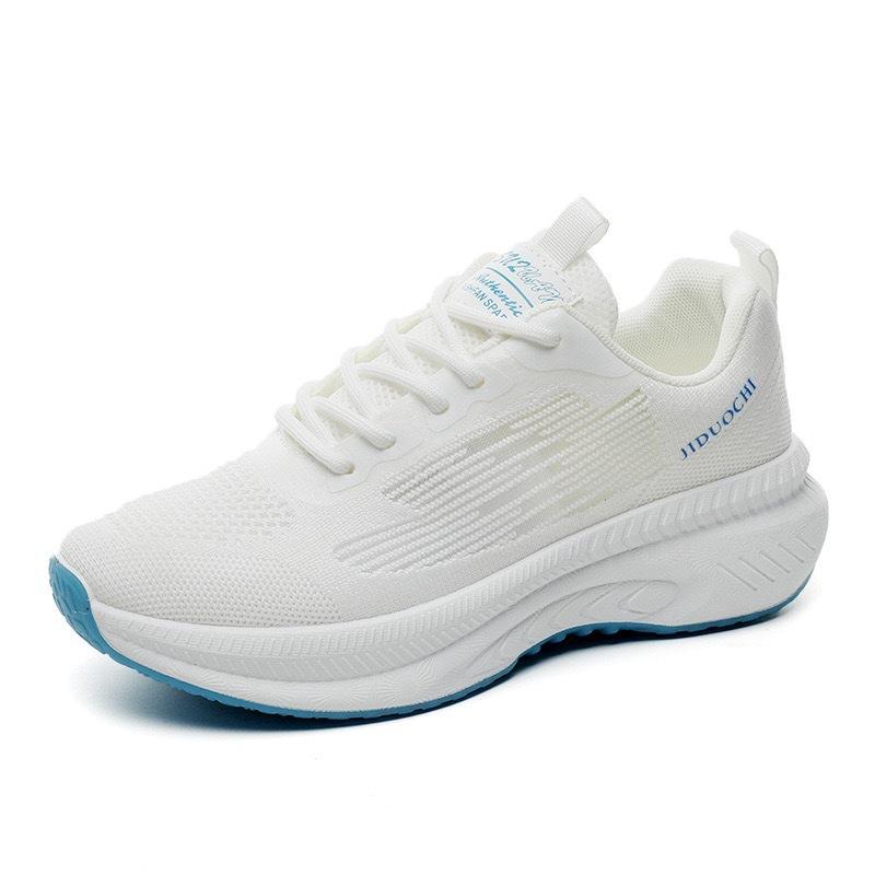 New summer women's casual shoes, little white shoes, foreign trade fly-woven running shoes, fashionable, lightweight and breathable sports shoes