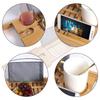 70cm Spa-Badewanne Bambus-Holz-Badewannen-Caddy Organizer Buch Wein Tablet-Halter Lese-Ständer Ausziehbarer Tablett Anti-Rutsch-Bade-Tablett