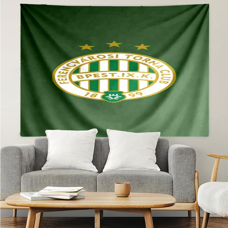 Ferencvaros TC Football Club Tapestry Accessories Playroom Tapestry, for Bedroom,Livingroom, dormitory Room Wall Decor Fan Birthday Gifts