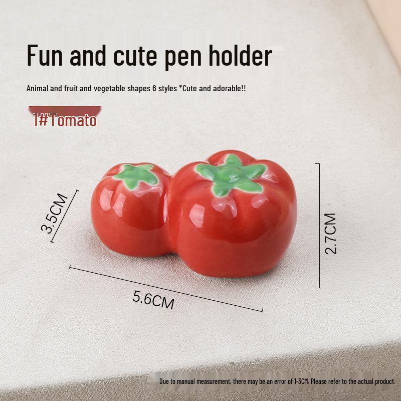 Cute Cartoon Nail Art Pen & Brush Holder - Hippo, Watermelon, Banana Design