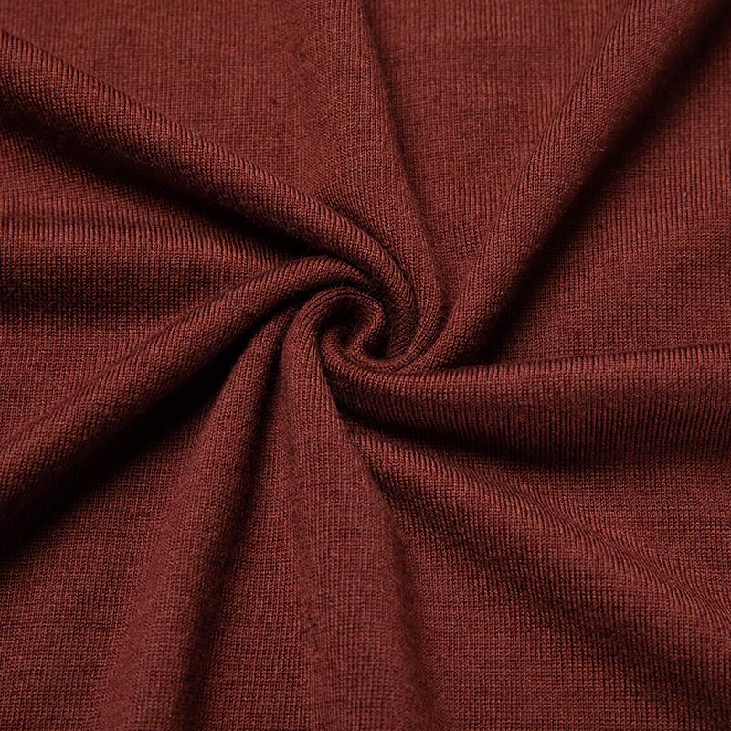 Yiliteng Men's Merino Wool Blend Half-High Collar Knitted Sweater