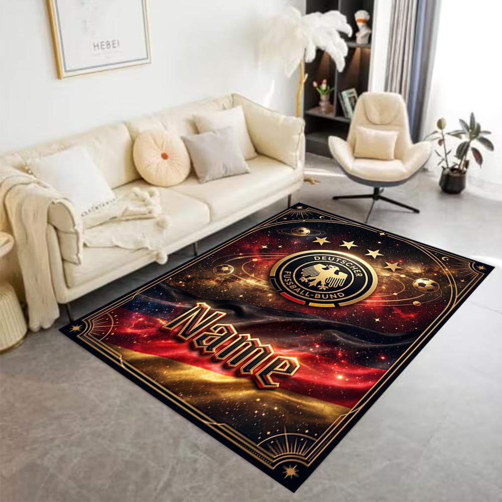 German Football Crest Artwork Floor Mat Perfect for Outdoor Dining Room Hallway Living Rooms Antislip Carpet Anime Office Decor