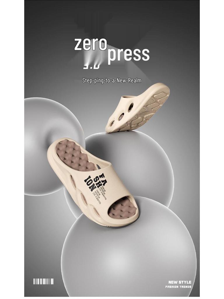 Men's Outdoor Coconut Beach Flip-Flops: Trendy, Non-Slip, Odor-Resistant Summer Slippers for Cool Comfort