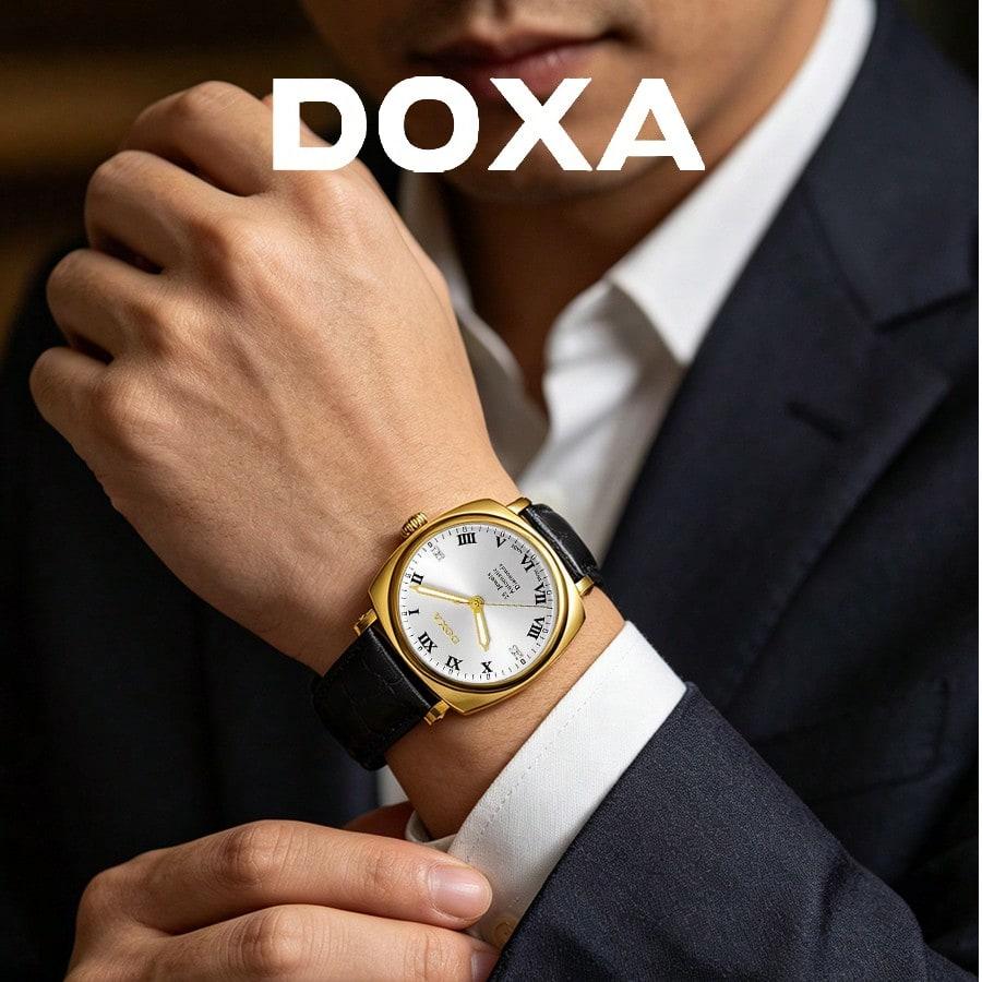 DOXA Herren Mechanische Silberne Uhr D117KSV