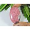 25X39X04MM Natural Red Rhodonite Quartz Oval Cabochon Loose Gemstone SK-3751