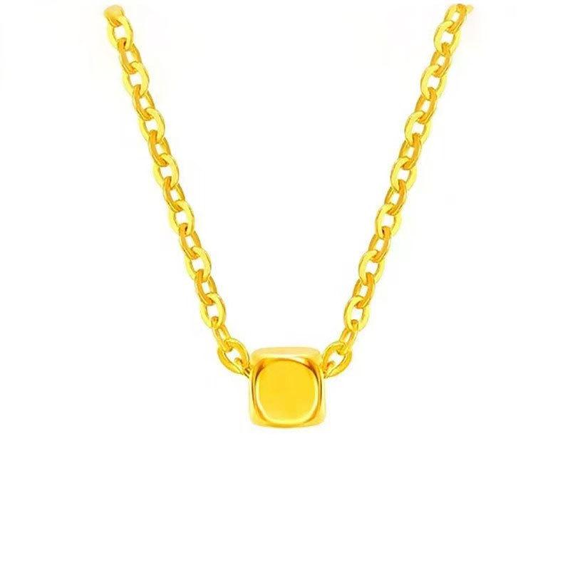 Shuibei 999 Pure Gold Ginkgo Leaf Buddha Necklace - Bestseller Jewelry Piece