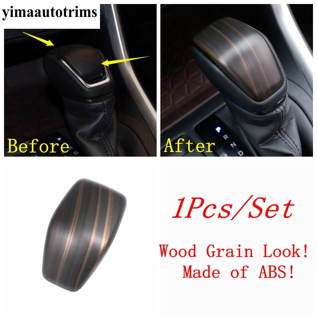 Car Gear Shift Knob Gear Head Cover Trim For Toyota RAV4      2024 RAV 4 XA50 Hybrid ABS Carbon Accessories