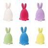 Creative Flocking Easter Bunny Ornament Resin Easter Decor Easter Egg Decoration  Home Decoration