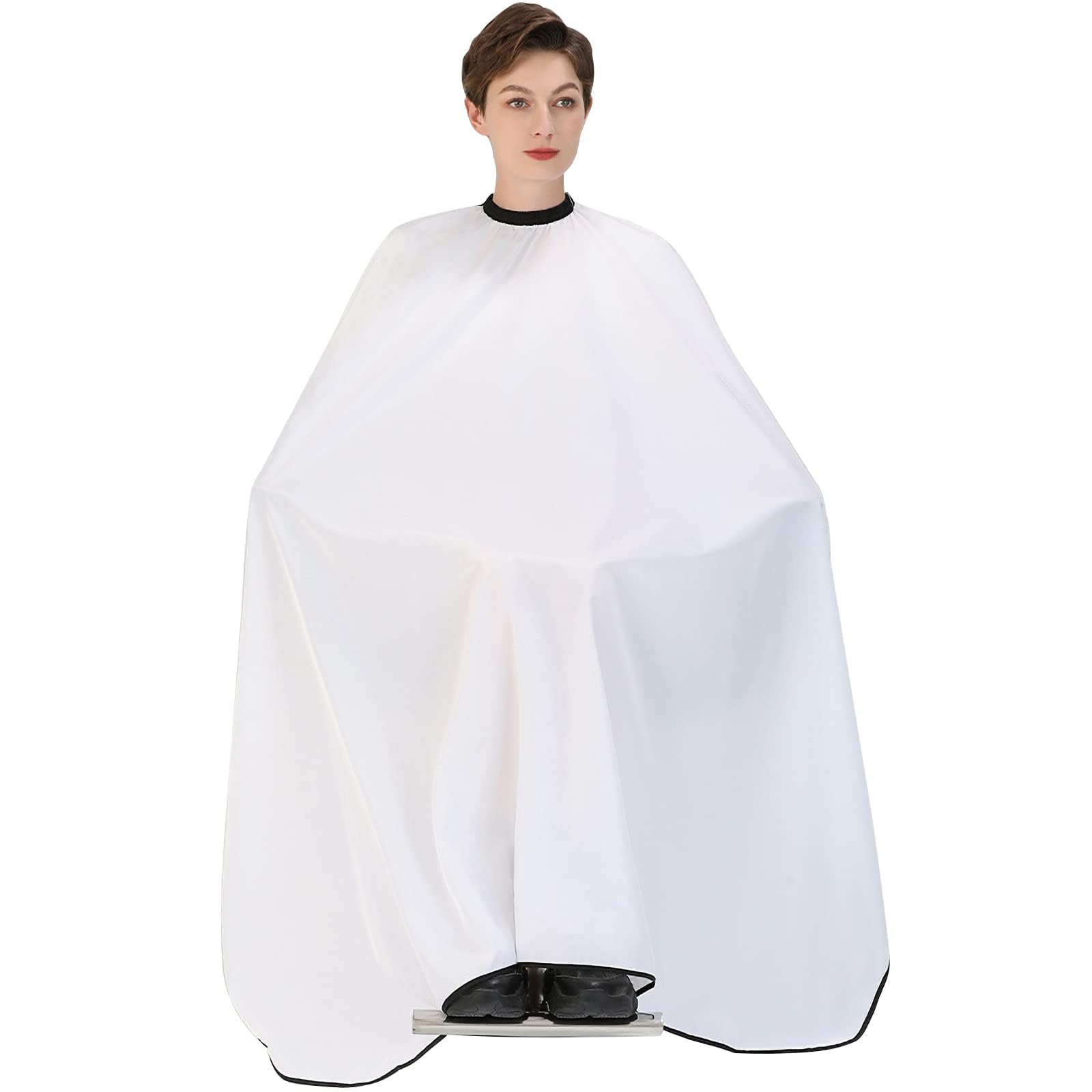 

Ranva Haircutting Hair Apron for Adults and Includes Cutting Beauty Hair Cutting White Cape, Anti-Static, Waterproof, Kids, Cloth, Sleeveless, белый