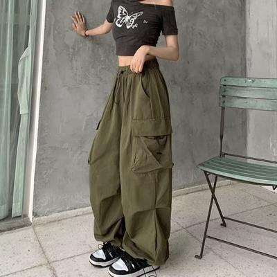 2024 New Casual Pants Women's New Long Pants High Waist Versatile Cargo Pants