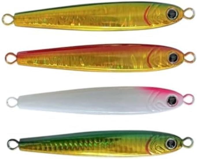 

Great Metal Jig 4 Just Like Shore Fishing Easy Reel Value! Lure, Colors, Bait! Jigging, Jig, (150g)