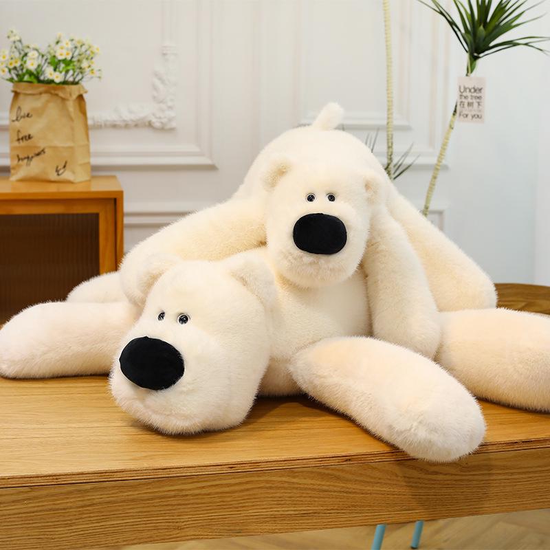 

Adorable Polar Bear Plush Pillow - Large Stuffed Animal for Girls Naps & Hugs, Perfect Birthday Gift. 45cm (0.57kg)