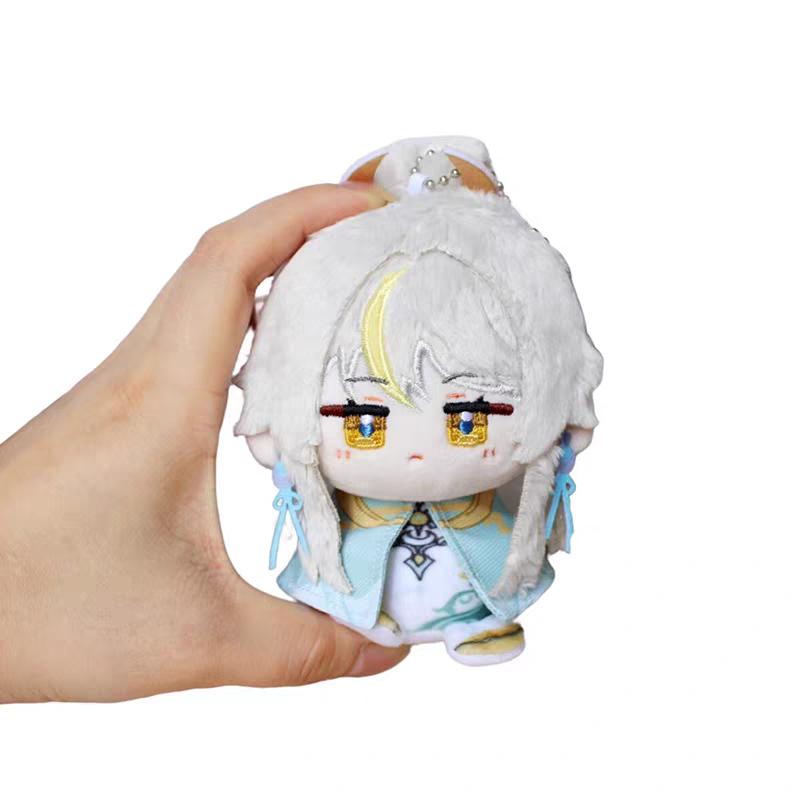 Genshin Impact Plush Zibai Yumemizuki Mizuki Sangonomiya Kokomi Raiden Shogun Bag Pendant Keychain Anime Figure Stuffed Dolls