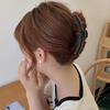Arc Shape Hair Claw Non-slip Crossing Teeth Solid Color Decorative Tight Frosted Large Shark Hair Clamp Styling Tool