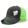 Berretto Stampato Unisex in Rete con Visiera Curva Cappellino da Baseball Classico per Esterno Estivo