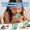 Transparent Glitter Ocean Shell Squishy Cube Stress Relief Fidget Toy Super Soft Slow Rising Squeeze Toy for Adults Desk Novelty