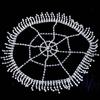 1Pcs Women Hair Accessories Vintage Hollow Mesh Tassel Cap Headpiece Bohemian Rhinestone Head Chain Hat Dance Perform Jewelry