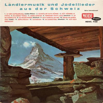 LP Record VARIOUS - Ländlermusik Und Jodellieder Aus De MDINT9081 Mode Disques UK Folk Used