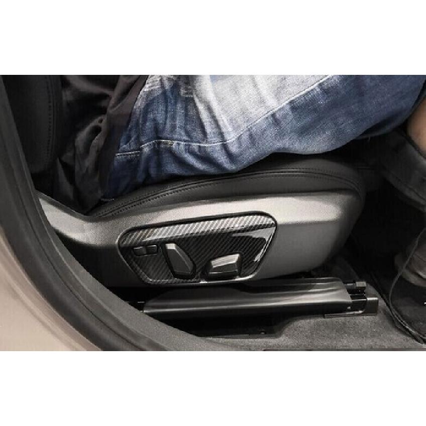 For BMW F22 F23 2015- Carbon Fiber Style Seat Adjustment Handle Panel Trim