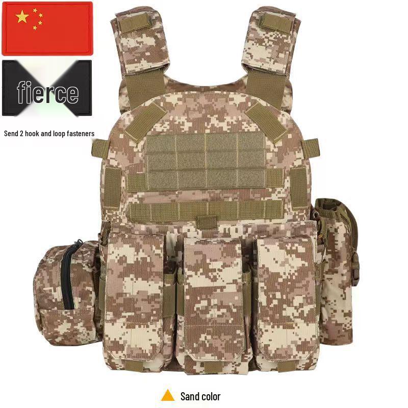 Children's Tactical Camouflage Bulletproof Vest Level III Armor for Outdoor Summer Camp