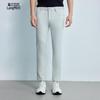 LILANZ Men's Light Grey Slim Fit Cropped Jeans