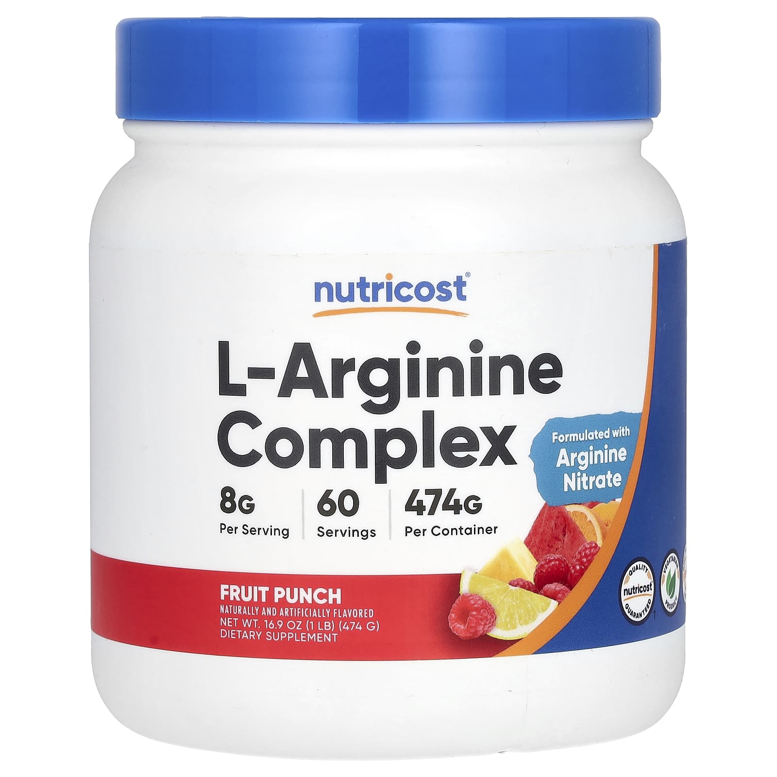 

L-Arginine Complex, Fruit Punch, 474G (16.9Oz)