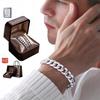 Silver Men' Bracelet 925 SILVER Diamond 6mm Gift