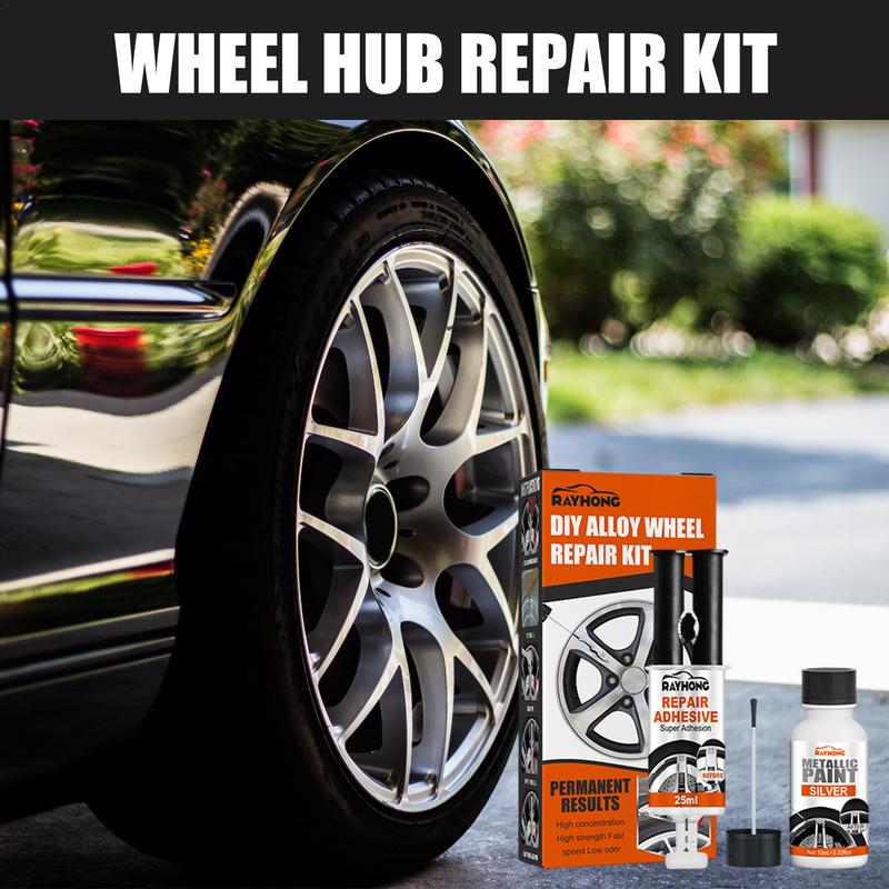 Car Wheel Scratch Repair Kit Alloy Rim Scrapes Scratches Remover Silver Wheel Paint auto Rim Repair Kit Car Accessories
