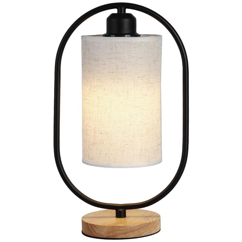 2022 Originele 1Pc E27 Nordic Eenvoudige Slaapkamer Nachtkastje Bureaulamp Thuis Houten Base Led Reading Night Light
