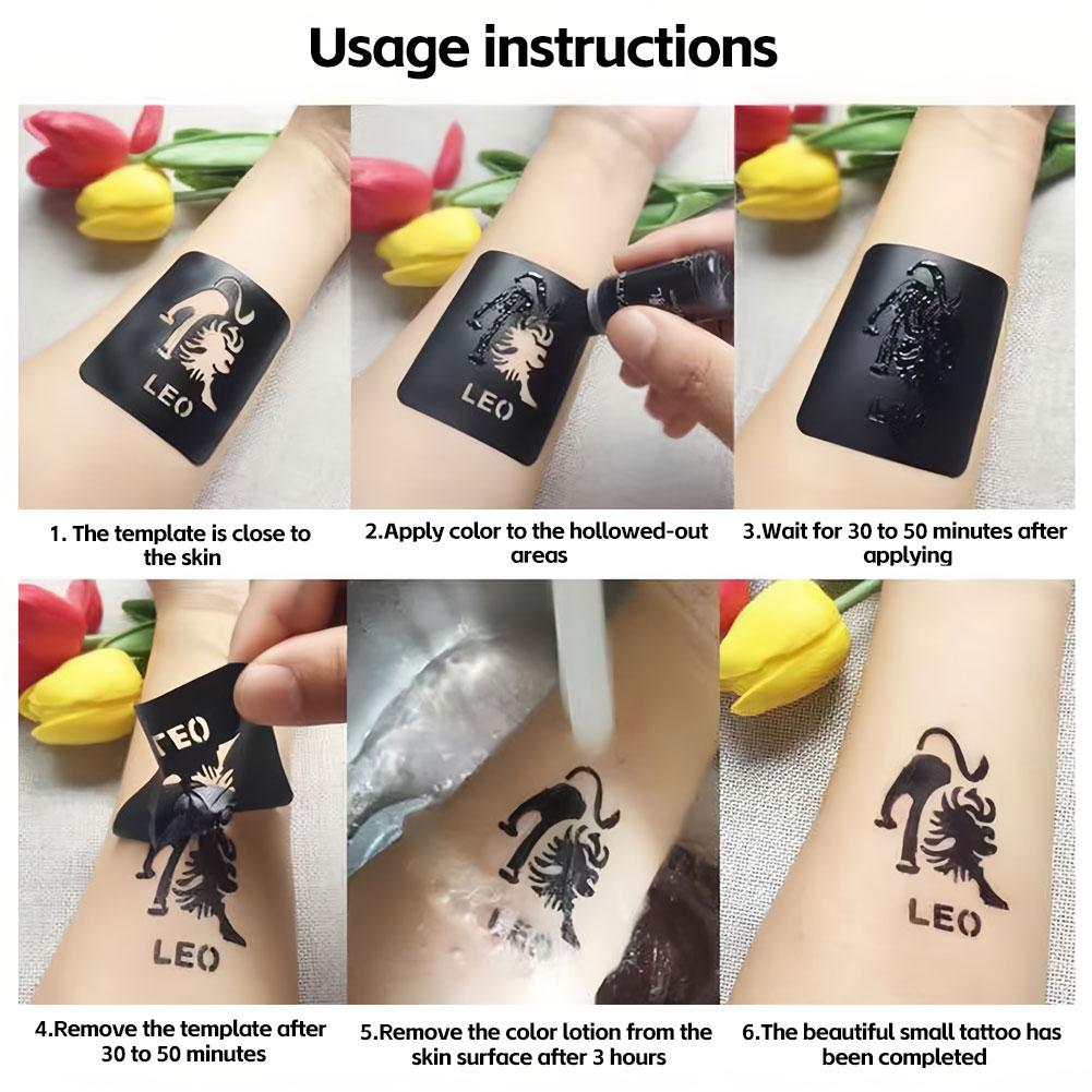 Henna Tattoo Gel Schweißfest Temporär Lang Anhaltend Körperkunst Farbe Wasserdicht DIY Alle Hauttypen