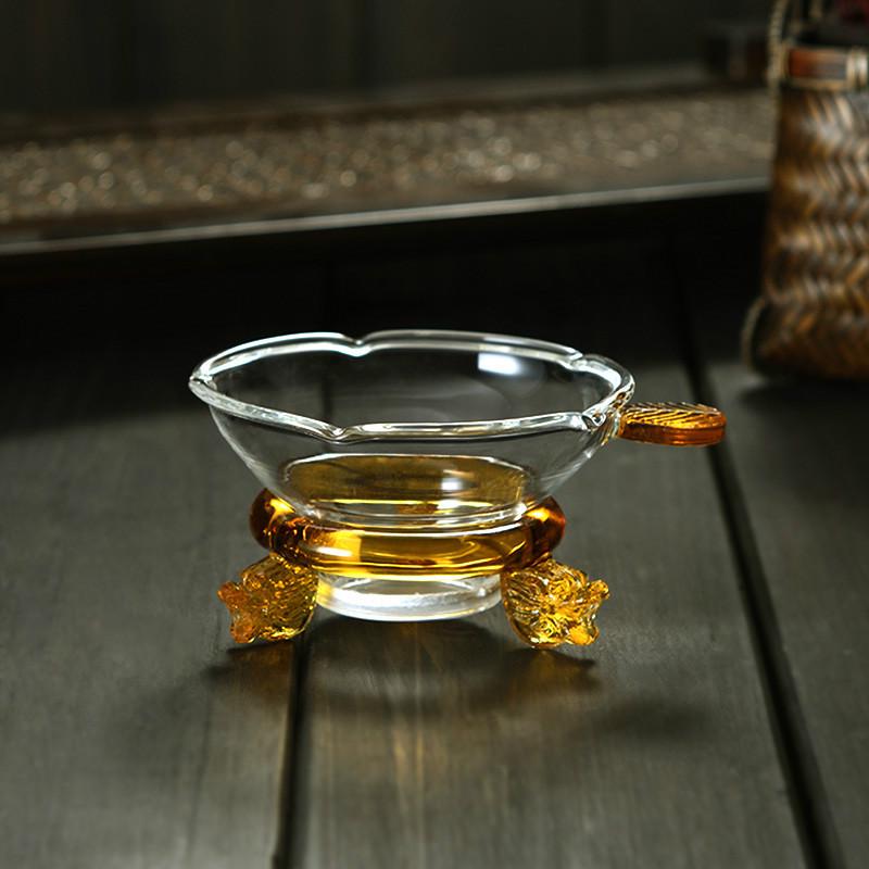 Transparent Glass Tea Infuser & Strainer Set - Kung Fu Tea Accessories