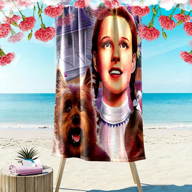 Fantasy Journey Through Oz beach towel Beach towel for vacation photos beach swim quick-drying swim towel Outdoor pool towel Outdoor picnic beach mat