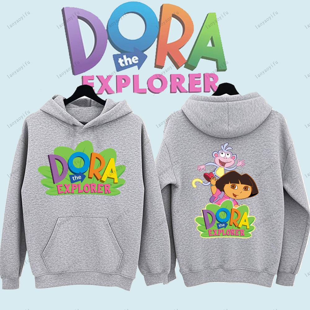 

Dora The Explorer Cute Anime Cartoon Pullover Unisex Men s Sportswear for Autumn and Winter Tracksuit Streetwear Men S