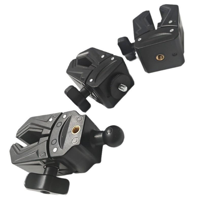 1Pcs Photography Equipment Accessories Adjustable Mounting Clamp With 1/4Inch Screw Hole 15-45Mm Adjustable Jaw
